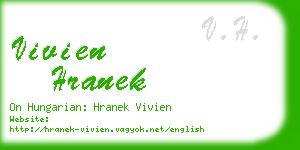 vivien hranek business card